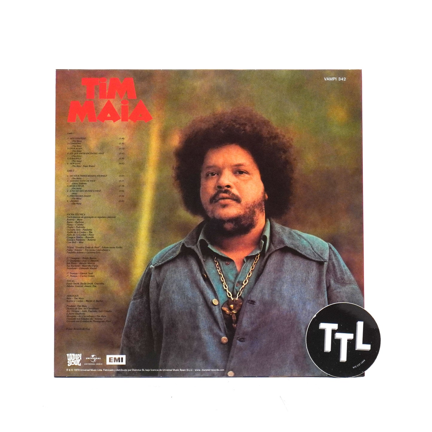 Tim Maia: Tim Maia 1973 Vinyl LP { vinyl }