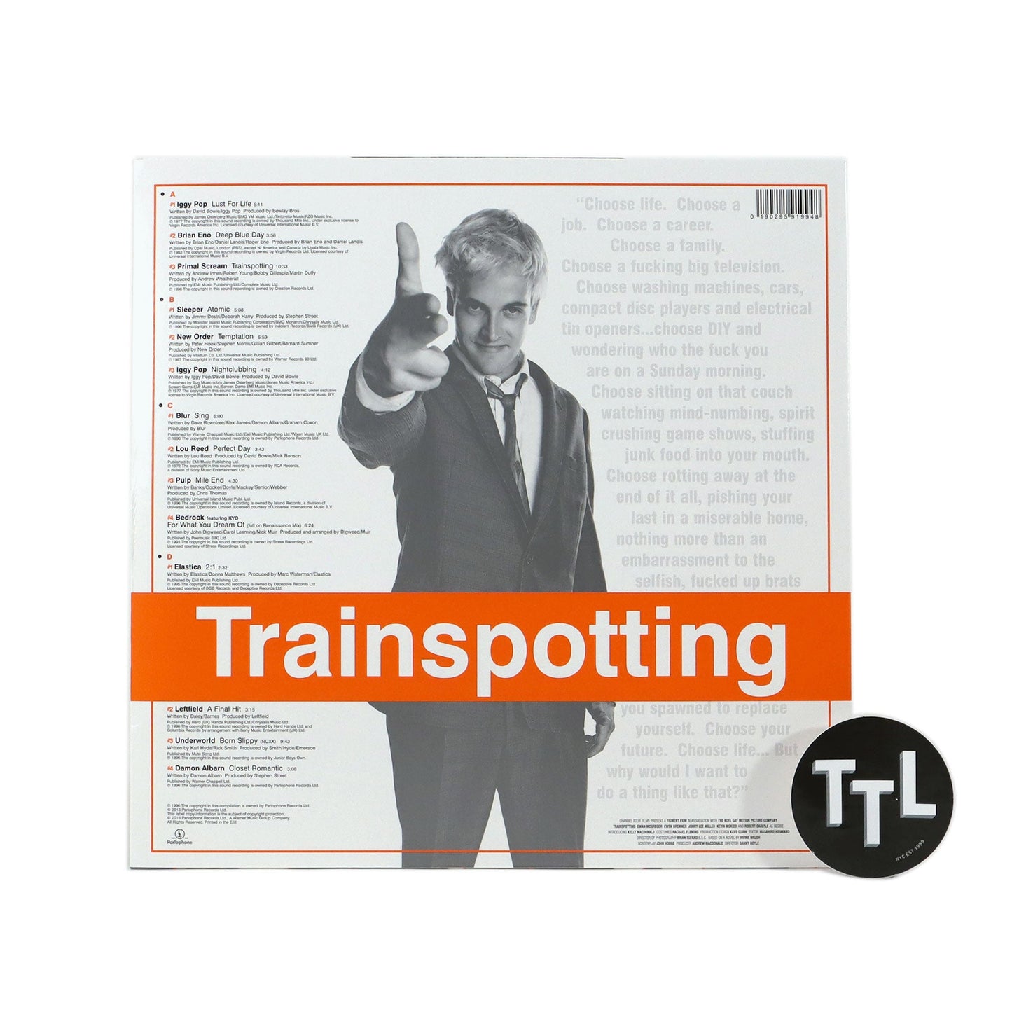 Trainspotting: Trainspotting Soundtrack (180g) Vinyl 2LP { vinyl }