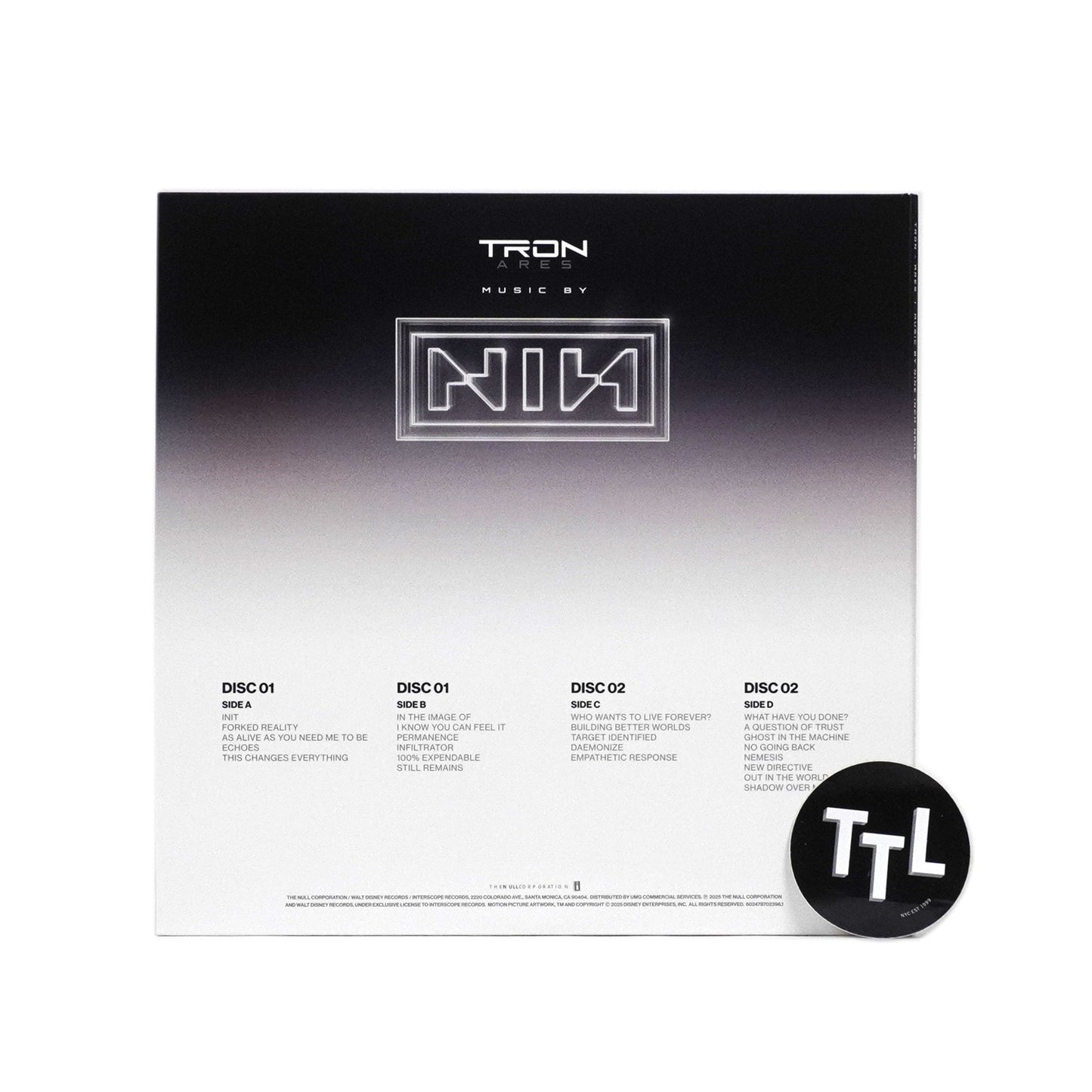 Nine Inch Nails: TRON - Ares Soundtrack (Colored Vinyl) Vinyl 2LP { vinyl }