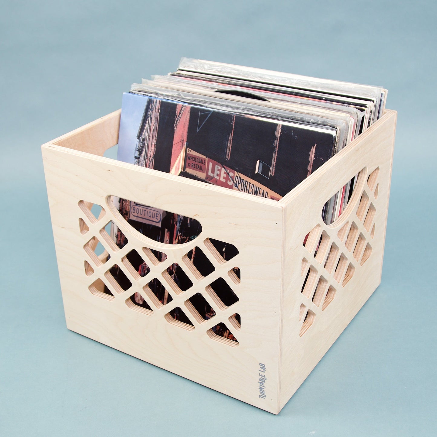 Turntable Lab: Classic Wooden Record Storage Crate