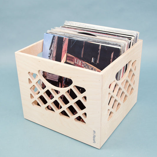 Turntable Lab: Classic Wooden Record Storage Crate