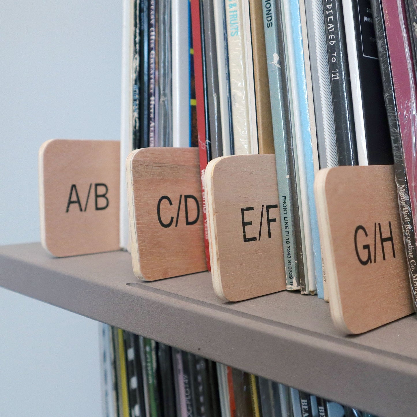 Turntable Lab: Wooden LP Dividers For Vinyl Records - Alpha