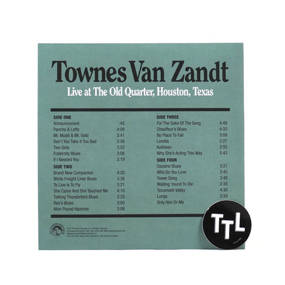 Townes Van Zandt: Live At The Old Quarter (Galaxy Colored Vinyl) Vinyl 2LP { vinyl }