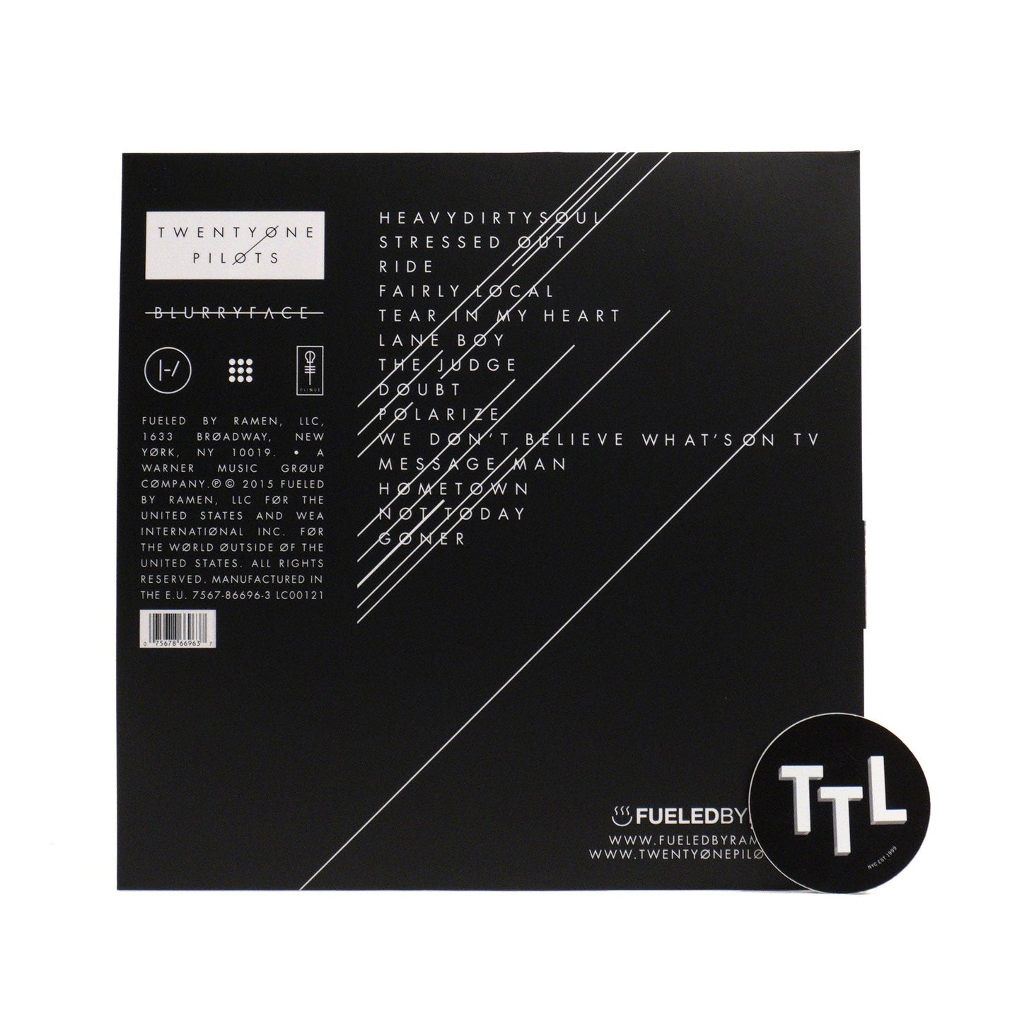 Twenty One Pilots: Blurryface (Silver Colored Vinyl) Vinyl LP { vinyl }
