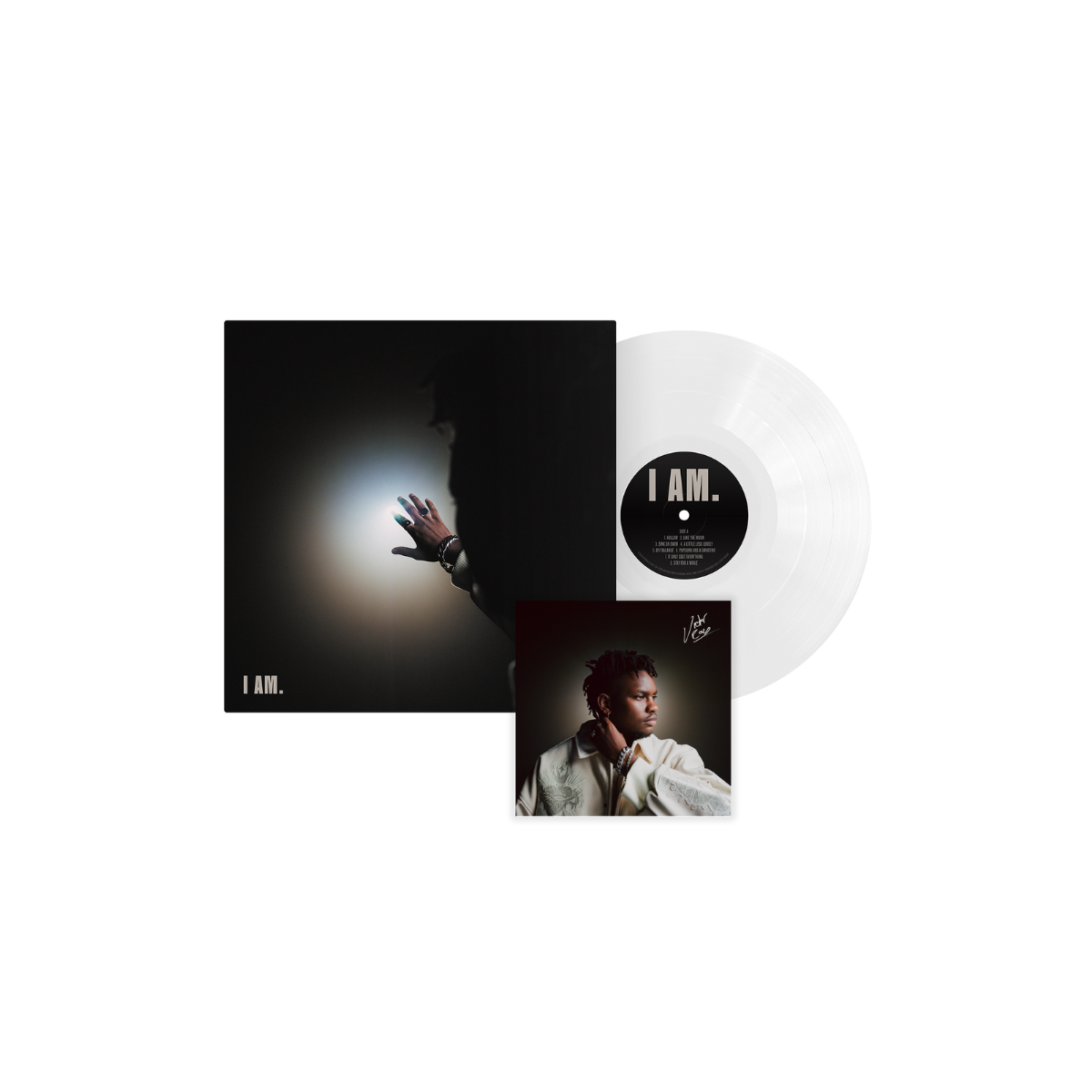 I AM. - White Vinyl (Signed) { vinyl }