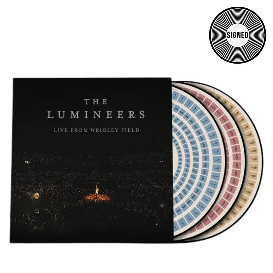 Live From Wrigley Field:  Signed Limited Edition Picture Disc Zoetrope 3LP { vinyl }